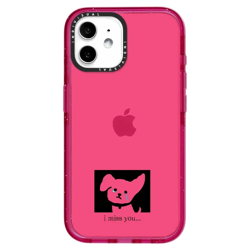 "I Miss You" Crying Puppy Minimal Phone Case_iPhone Ultra-Impact Case [1448041]