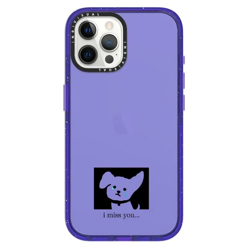 "I Miss You" Crying Puppy Minimal Phone Case_iPhone Ultra-Impact Case [1448041]