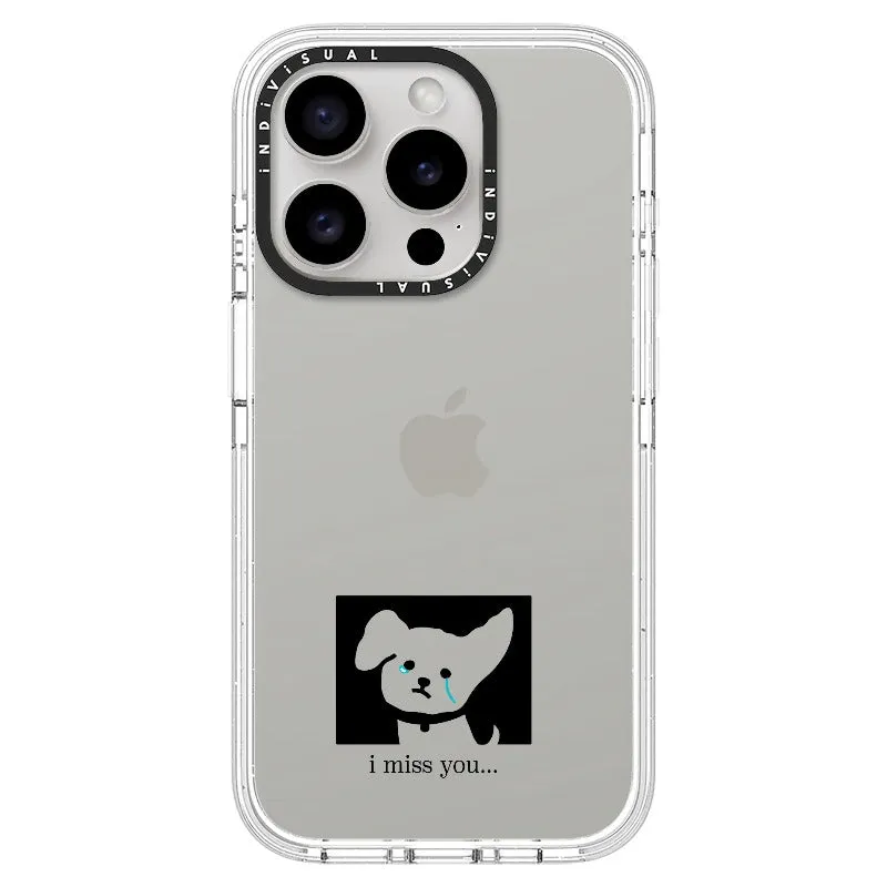 "I Miss You" Crying Puppy Minimal Phone Case_iPhone Ultra-Impact Case [1448041]