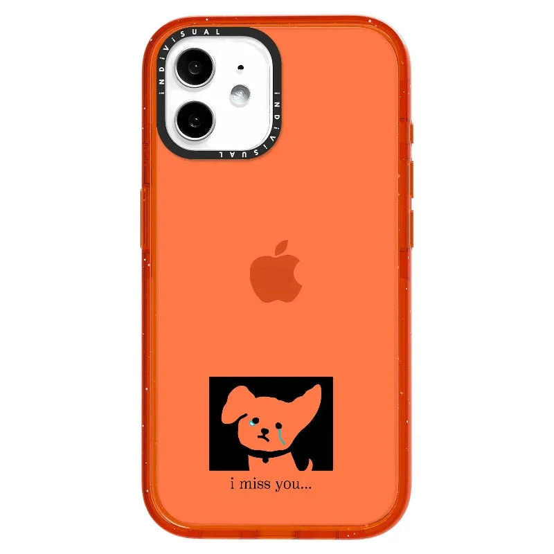 "I Miss You" Crying Puppy Minimal Phone Case_iPhone Ultra-Impact Case [1448041]