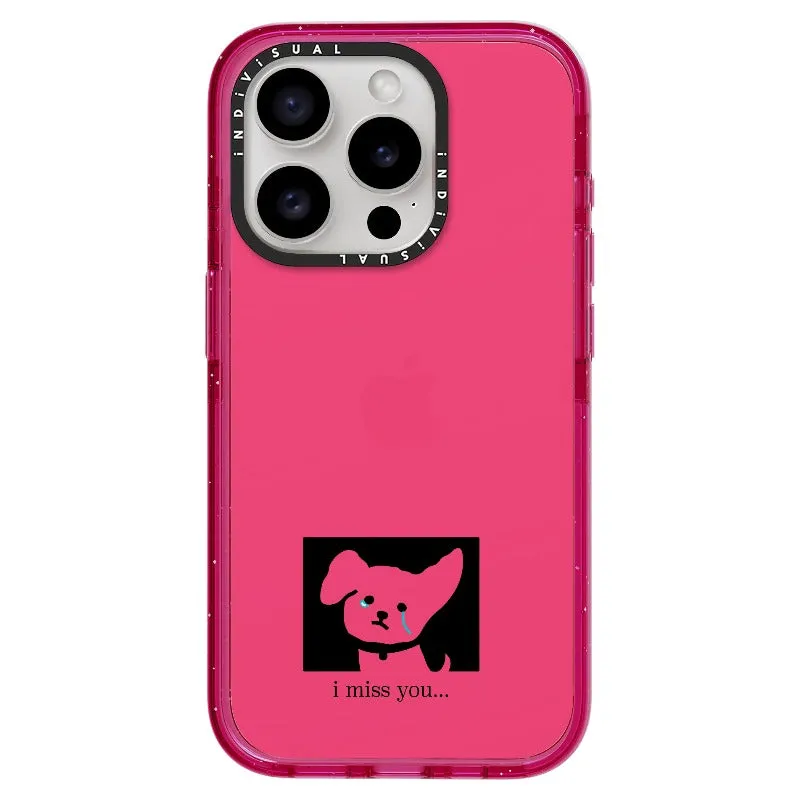 "I Miss You" Crying Puppy Minimal Phone Case_iPhone Ultra-Impact Case [1448041]