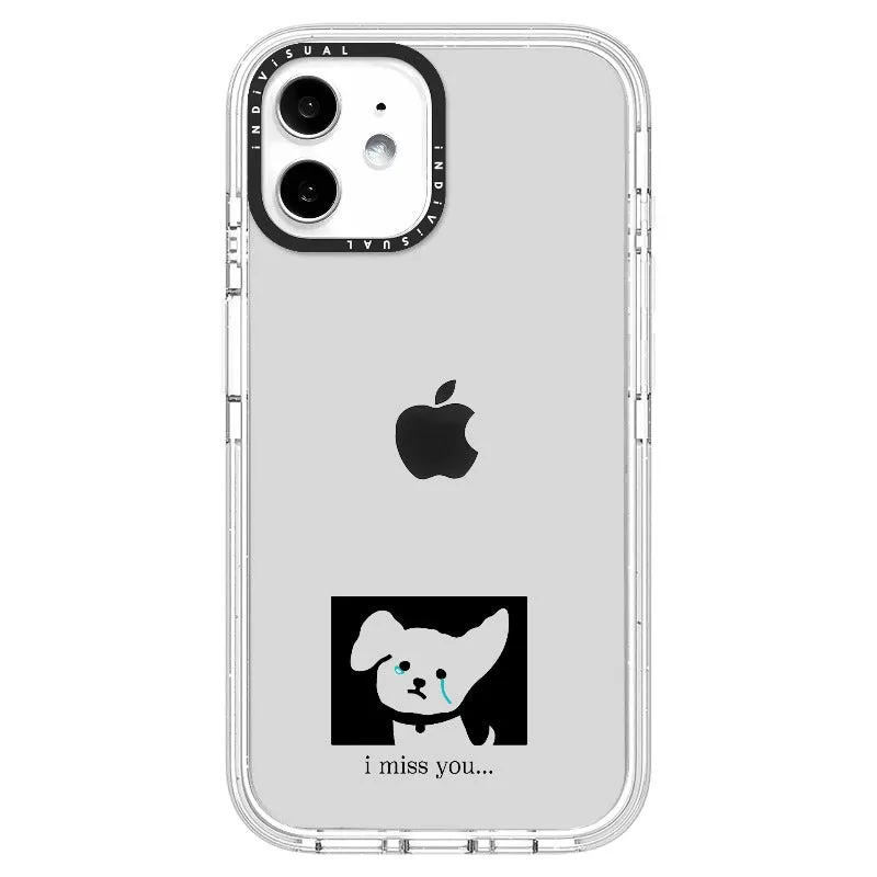 "I Miss You" Crying Puppy Minimal Phone Case_iPhone Ultra-Impact Case [1448041]