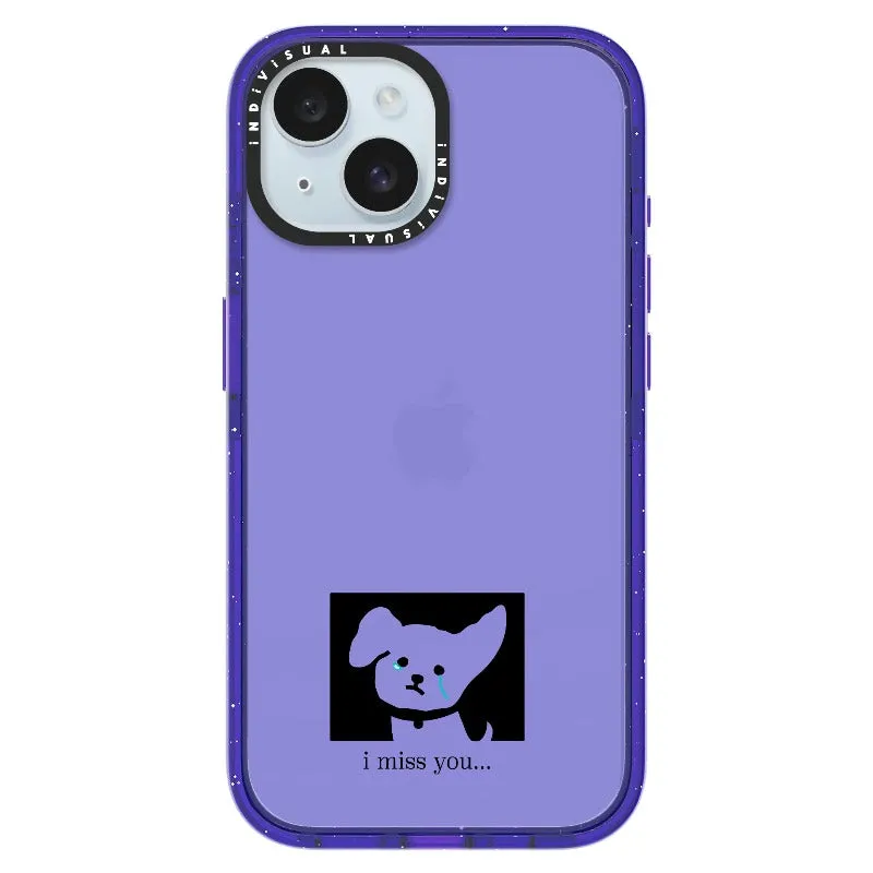 "I Miss You" Crying Puppy Minimal Phone Case_iPhone Ultra-Impact Case [1448041]