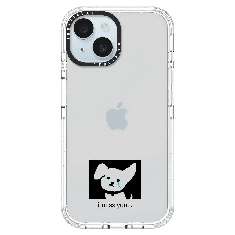 "I Miss You" Crying Puppy Minimal Phone Case_iPhone Ultra-Impact Case [1448041]