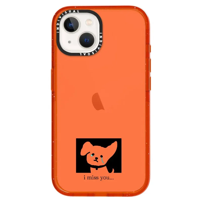 "I Miss You" Crying Puppy Minimal Phone Case_iPhone Ultra-Impact Case [1448041]