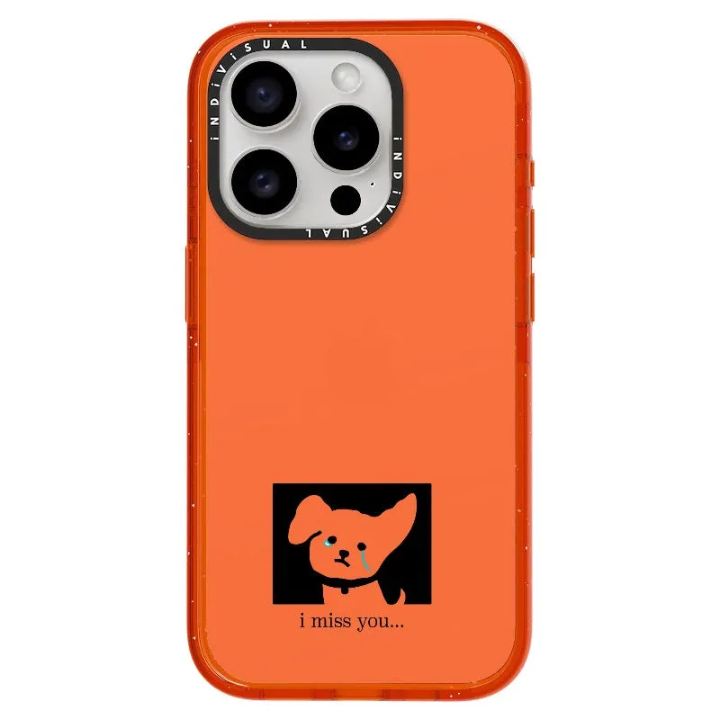 "I Miss You" Crying Puppy Minimal Phone Case_iPhone Ultra-Impact Case [1448041]