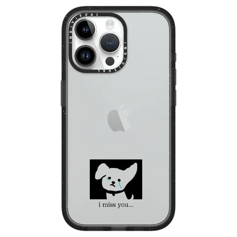 "I Miss You" Crying Puppy Minimal Phone Case_iPhone Ultra-Impact Case [1448041]