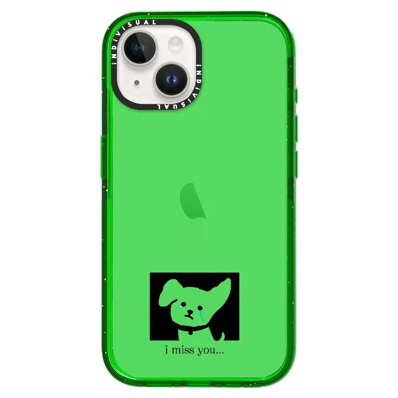 "I Miss You" Crying Puppy Minimal Phone Case_iPhone Ultra-Impact Case [1448041]