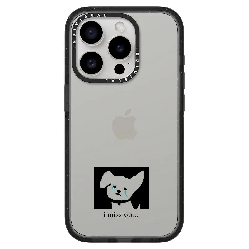 "I Miss You" Crying Puppy Minimal Phone Case_iPhone Ultra-Impact Case [1448041]