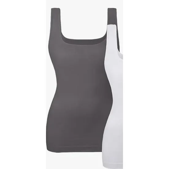 Seamless Square Collar Compression Slim Strap