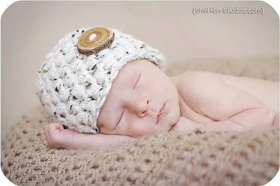 SET Beige Tweed Hat and Stretch Knit Wrap