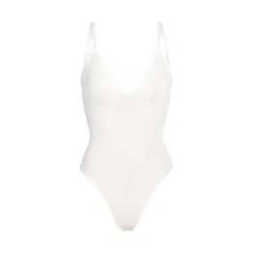 SHEER SCULPT THONG BODYSUIT | MARBLE