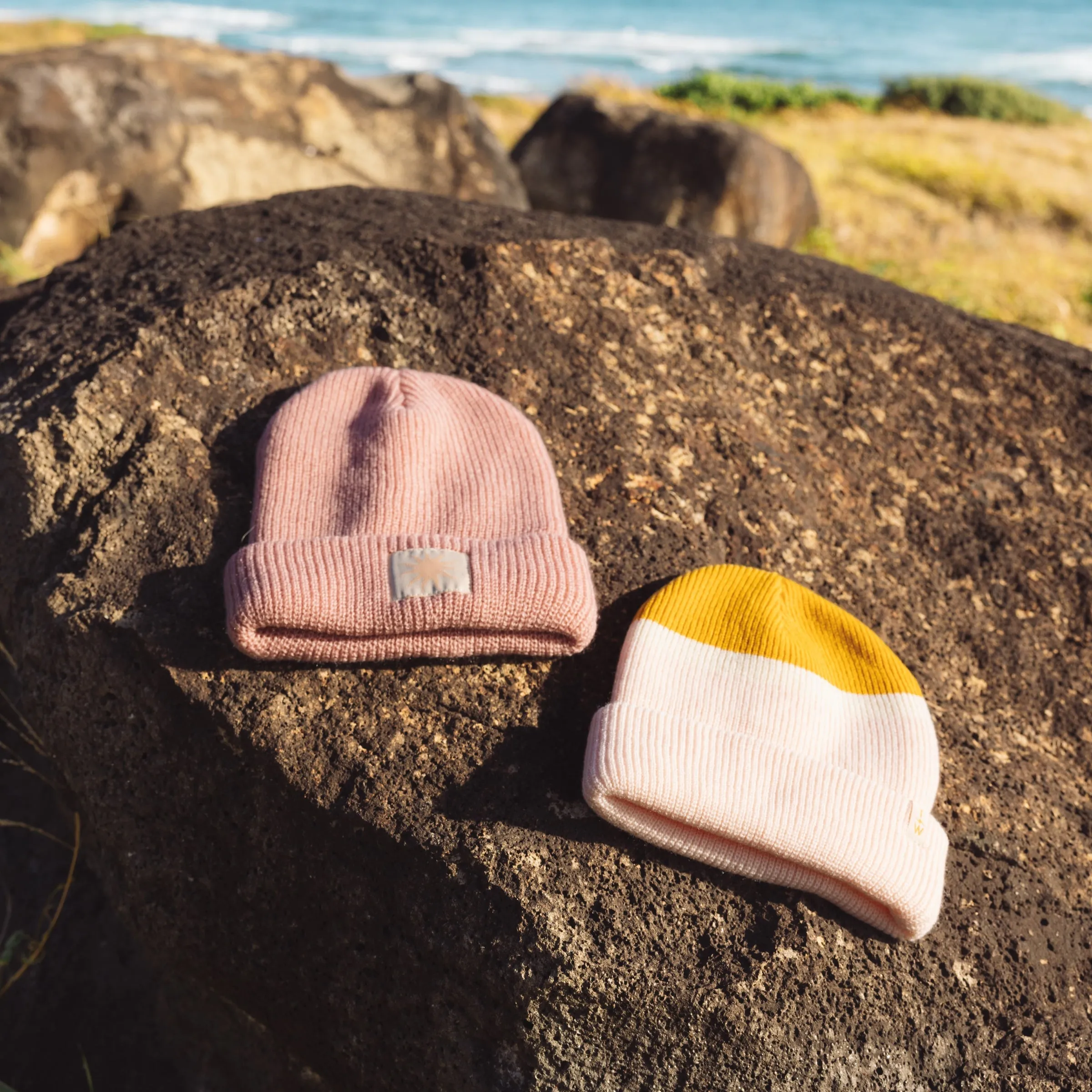 Smell The Flowers Beanie - Pink/Marigold