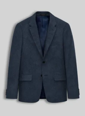 Stylbiella Spring Dark Blue Linen Jacket