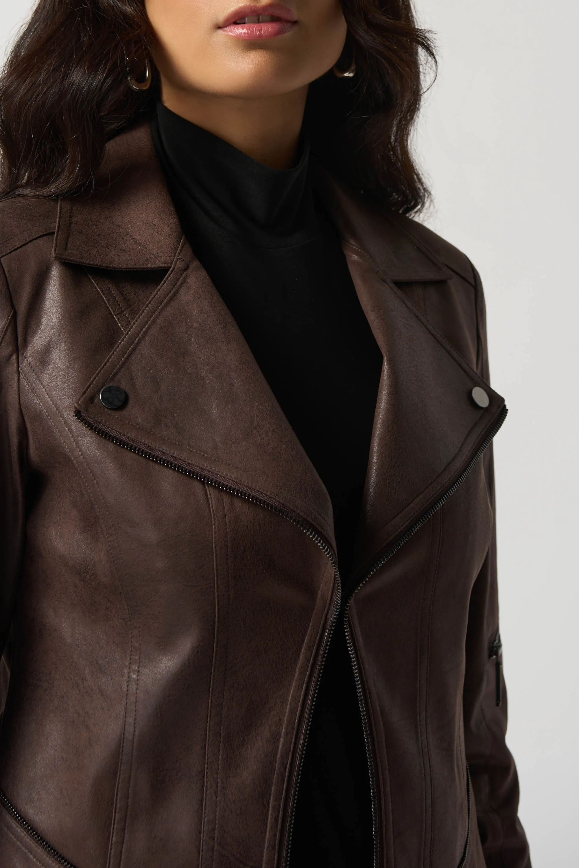 Suede Moto Jacket