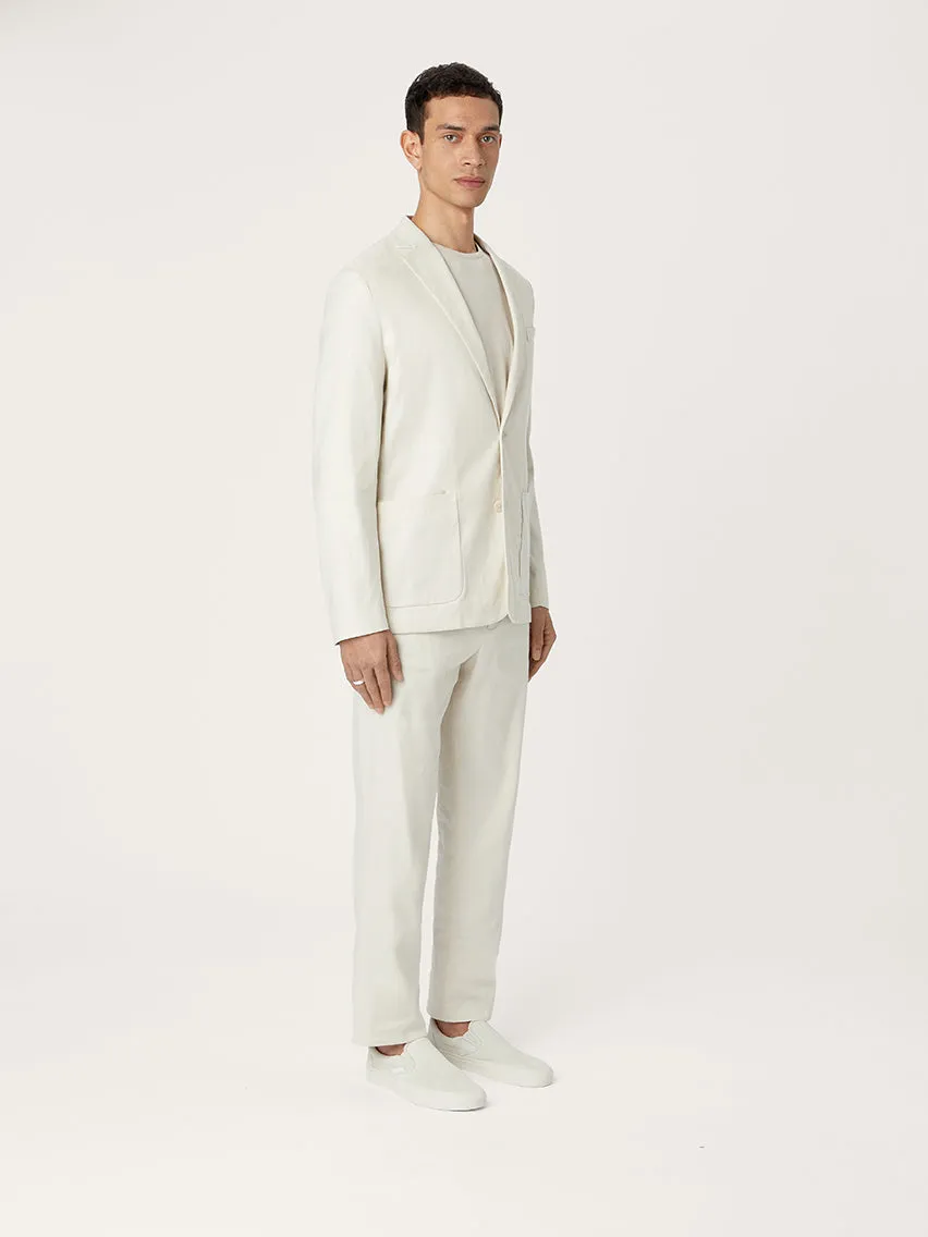 The Linen 24 Blazer || Ivory | Linen