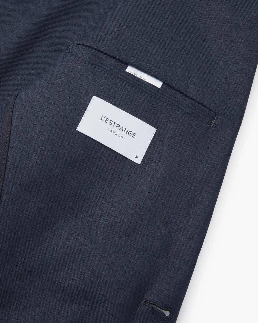 The Linen 24 Blazer || Navy | Linen