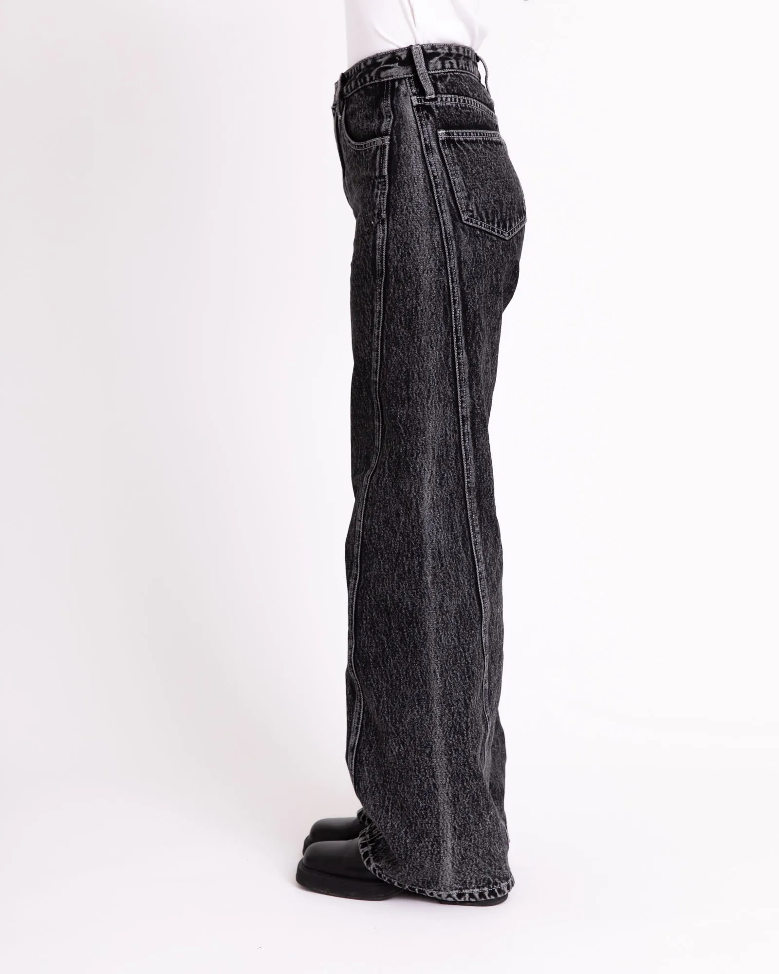 TILTIL Missy Grey Acid Relaxed Seam Jeans