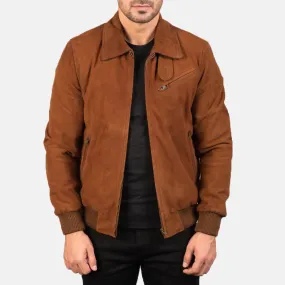 Tomchi Tan Suede Leather Jacket