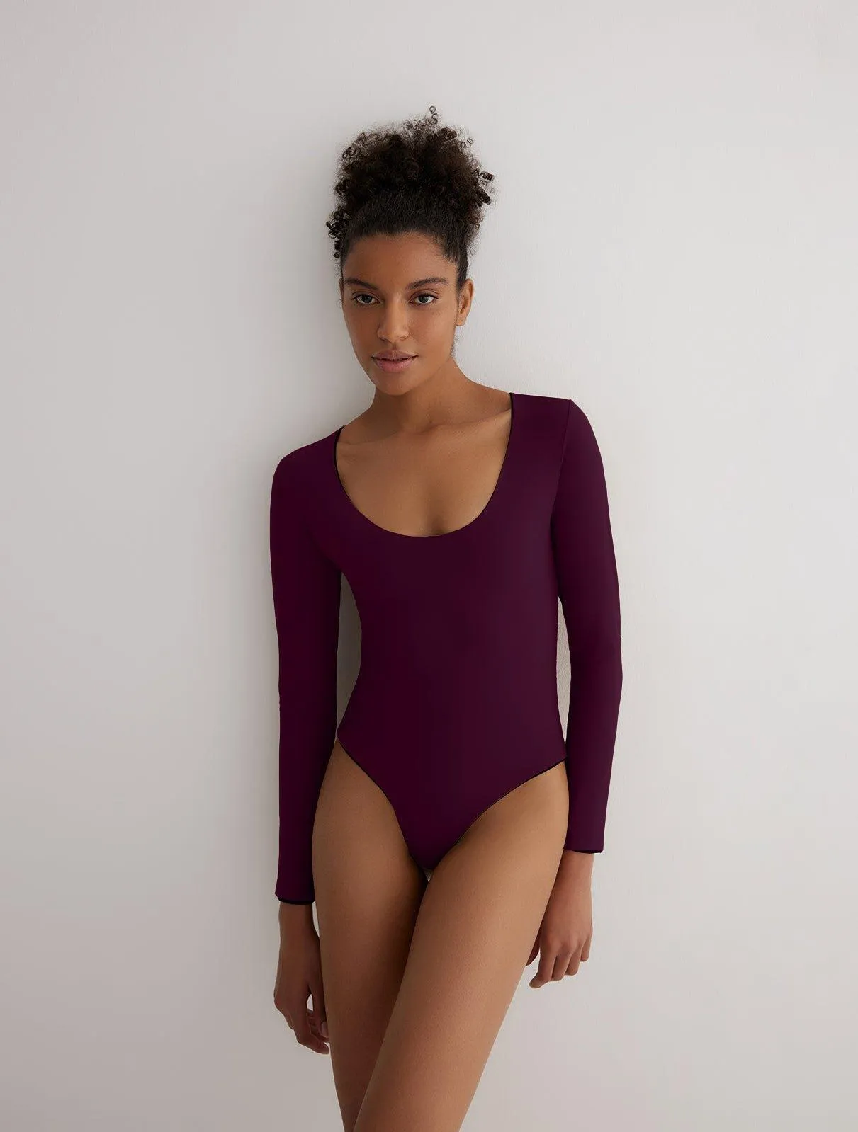 Ulrika Prune/Bordeaux Reversible Bodysuit