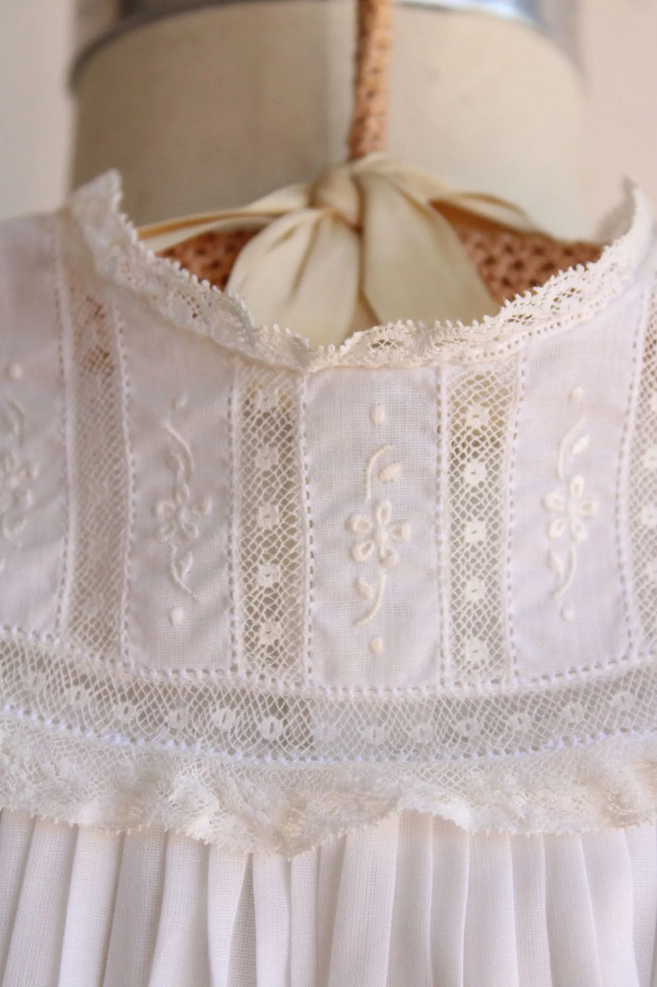 Vintage 1970s Baby Christening Dress