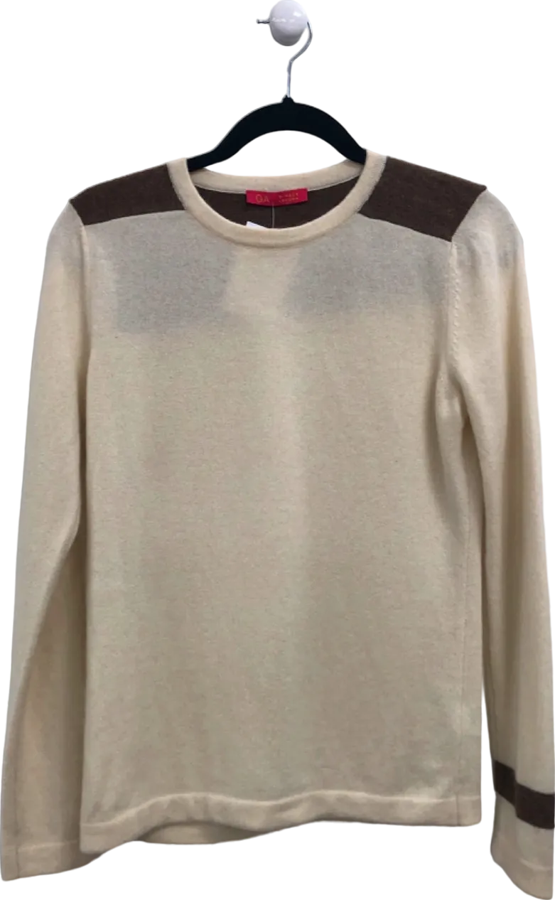 Winser London Beige and Brown Cashmere Jumper UK S