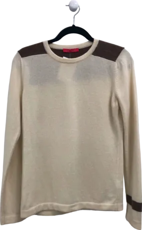 Winser London Beige and Brown Cashmere Jumper UK S